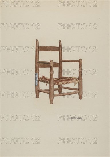 Child's Armchair, c. 1939. Creator: Dorothy Johnson.