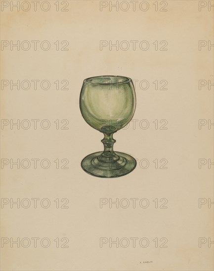 Wine Glass, c. 1936. Creator: Agnes Karlin.