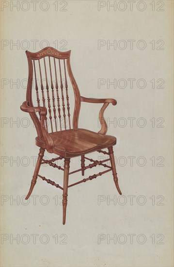 Music Room Chair, c. 1939. Creator: Virginia Kennady.