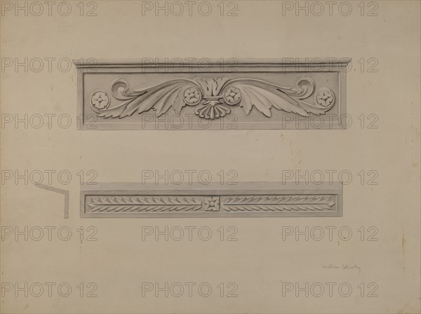 Cast Iron Window Lintel, c. 1937. Creator: William Kerby.