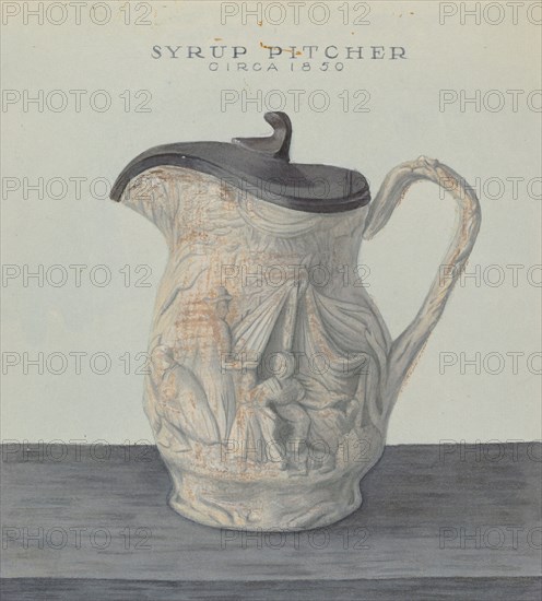 Syrup Pitcher, c. 1938. Creator: Cleo Lovett.