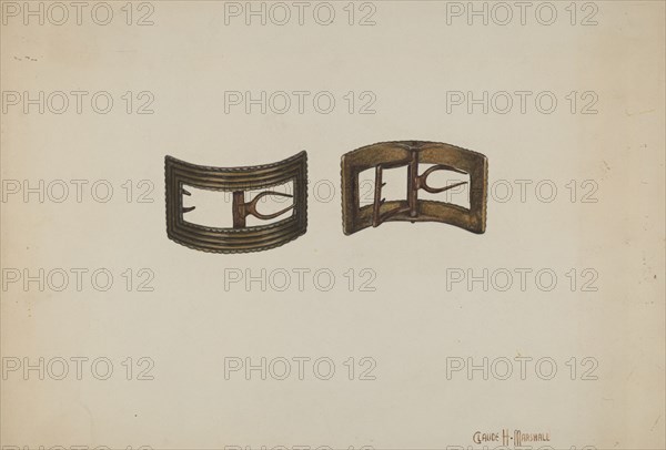 Buckles, c. 1938. Creator: Claude Marshall.