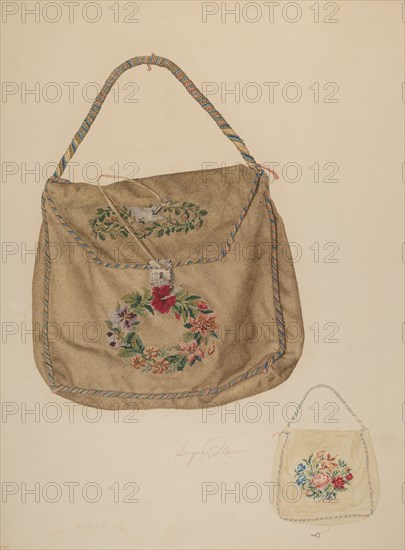 Bag, c. 1941. Creator: Georgine E. Mason.
