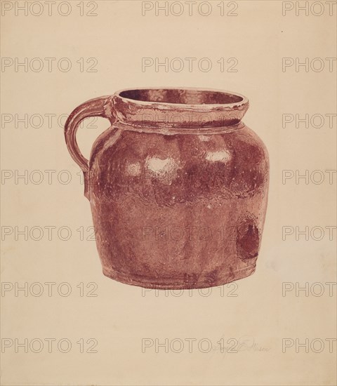 Bean Pot, c. 1939. Creator: Georgine E. Mason.