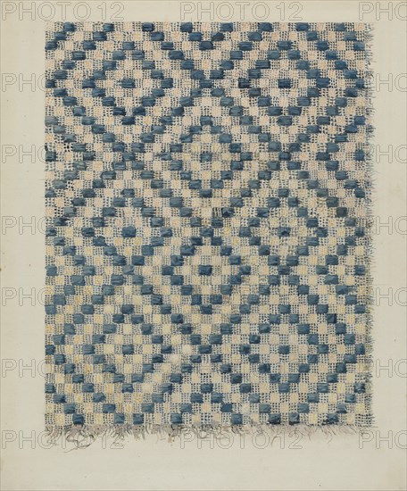 Coverlet Fragment, c. 1936. Creator: Alois E. Ulrich.