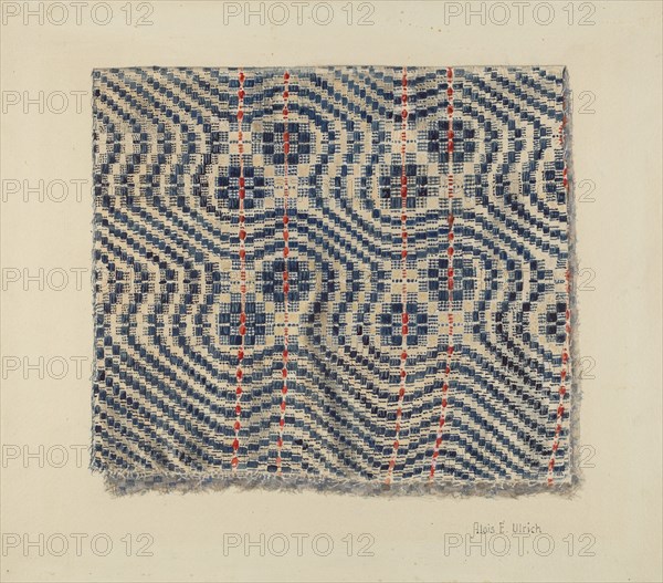 Coverlet, 1935/1942. Creator: Alois E. Ulrich.