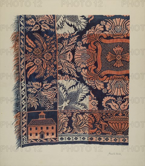 Coverlet, 1935/1942. Creator: Alois E. Ulrich.