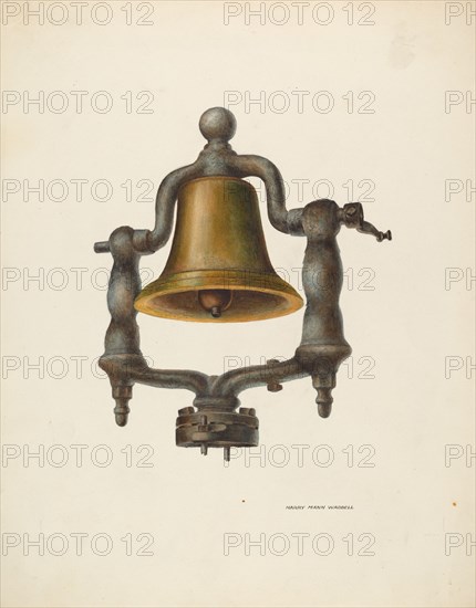 Bell (From a Locomotive), c. 1937. Creator: Harry Mann Waddell.