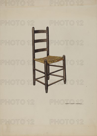 Chair, 1937. Creator: Harry Mann Waddell.