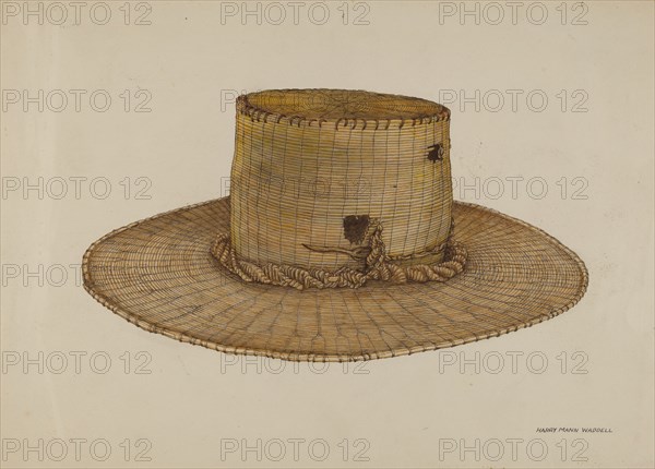 Spanish Southwest: Hat, c. 1939. Creator: Harry Mann Waddell.