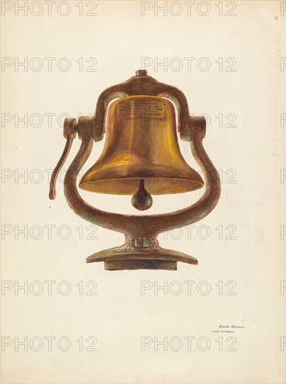 Bell (From a Locomotive), c. 1940. Creators: Harry Mann Waddell, Edith Towner.