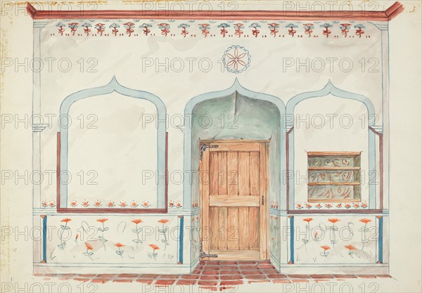 Wall Painting, 1935/1942. Creators: Harry Mann Waddell, Geoffrey Holt.