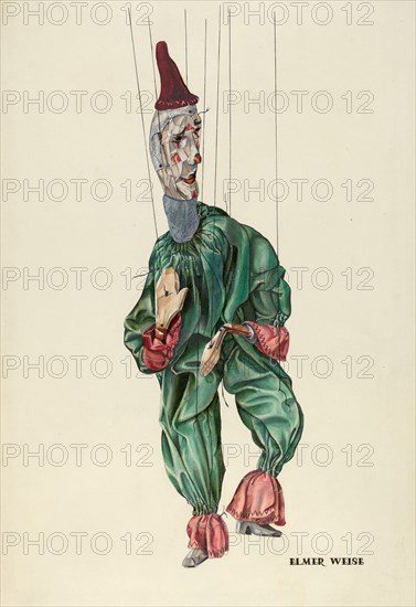 Jester, c. 1938. Creator: Elmer Weise.