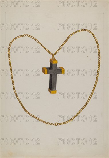 Cross and Chain, c. 1937. Creator: Tulita Westfall.