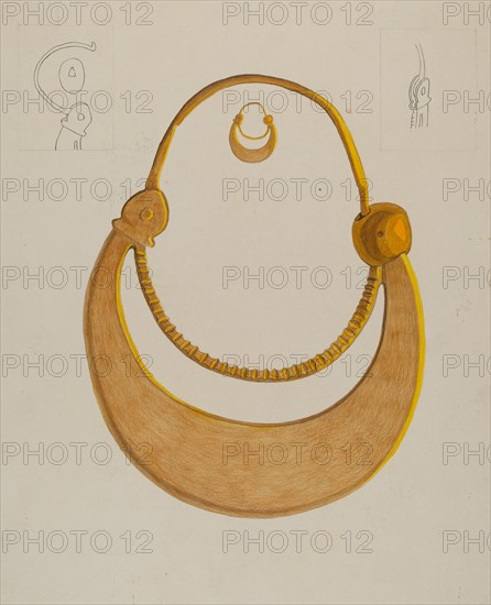 Loop Earrings, c. 1937. Creator: Tulita Westfall.