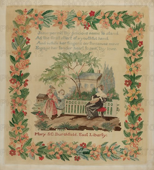 Sampler, c. 1936. Creator: Eva Wilson.