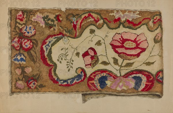 Rug, c. 1938. Creator: Eva Wilson.