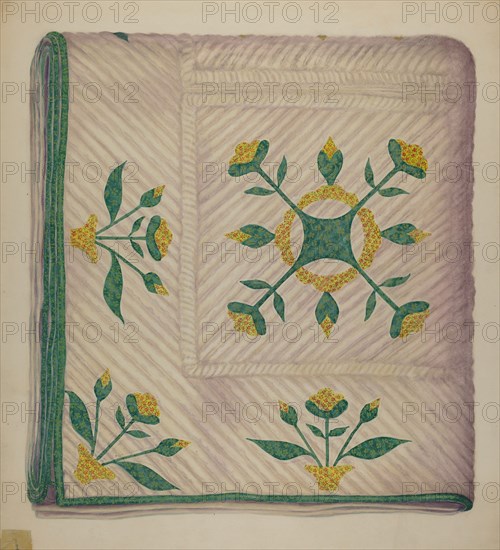 Quilt, c. 1937. Creator: Eva Wilson.