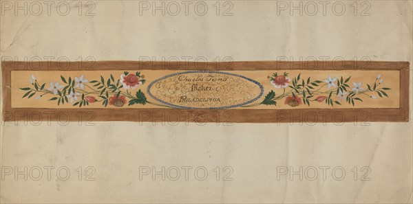 Piano Decoration, c. 1936. Creator: Eva Wilson.