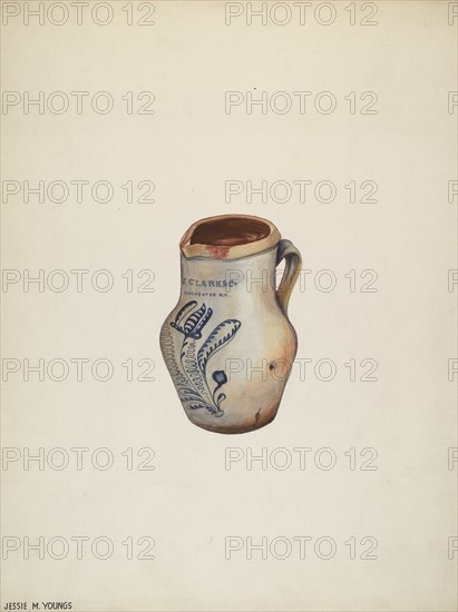 Water Pitcher, c. 1940. Creator: Jessie M Youngs.