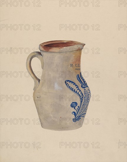 Water Pitcher, c. 1940. Creator: Jessie M Youngs.