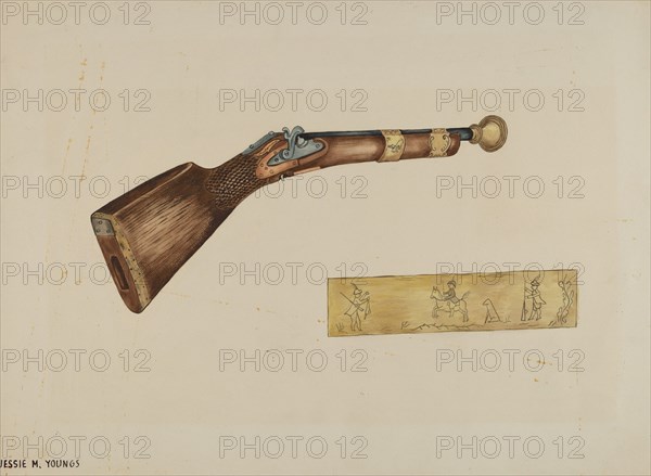 Blunderbuss, c. 1940. Creator: Jessie M Youngs.