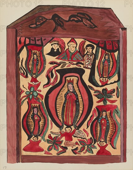 Plate 32: Our Lady of Guadalupe: From Portfolio "Spanish Colonial Designs of New Mexico, 1934/1942. Creator: Unknown.