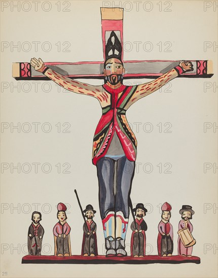 Plate 29: Saint Acacius: From Portfolio "Spanish Colonial Designs of New Mexico", 1935/1942. Creator: Unknown.