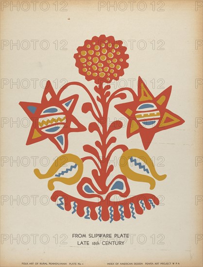 Plate 11: From the Portfolio "Folk Art of Rural Pennsylvania", c. 1939. Creator: Unknown.