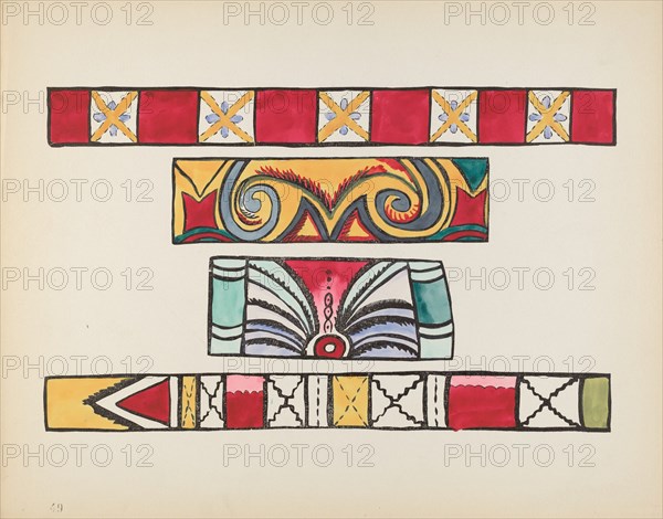 Plate 49: Miscellaneous Design: From Portfolio "Spanish Colonial Designs of New Mexico", 1935/1942. Creator: Unknown.