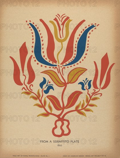 Plate 2: From Portfolio "Folk Art of Rural Pennsylvania", c. 1939. Creator: Unknown.