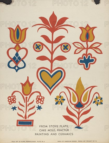 Plate 3: From Portfolio "Folk Art of Rural Pennsylvania", c. 1939. Creator: Unknown.