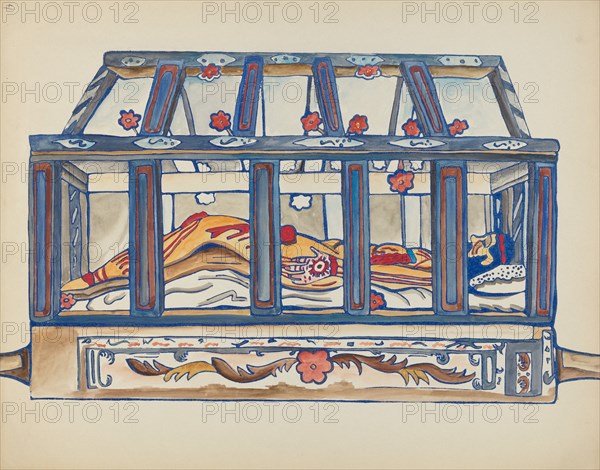 Plate 4: Christ in the Sepulchre: From Portfolio "Spanish Colonial Designs of New Mexico", 1935/1942 Creator: Unknown.