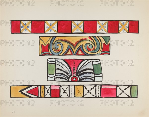Plate 49: Miscellaneous Design: From Portfolio "Spanish Colonial Designs of New Mexico", 1935/1942. Creator: Unknown.
