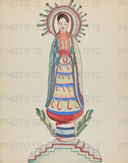 Plate 34: Our Lady of Light: From Portfolio "Spanish Colonial Designs of New Mexico, 1934/1942. Creator: Unknown.
