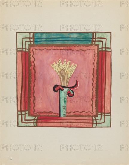 Plate 16: Altar Panel: From Portfolio "Spanish Colonial Designs of New Mexico", 1935/1942. Creator: Unknown.