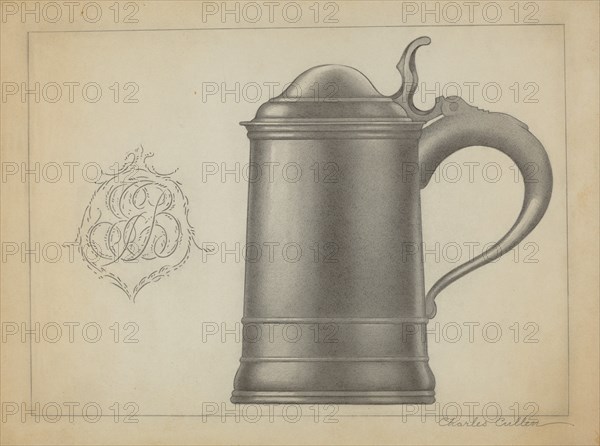 Pewter Tankard, c. 1936. Creator: Charles Cullen.