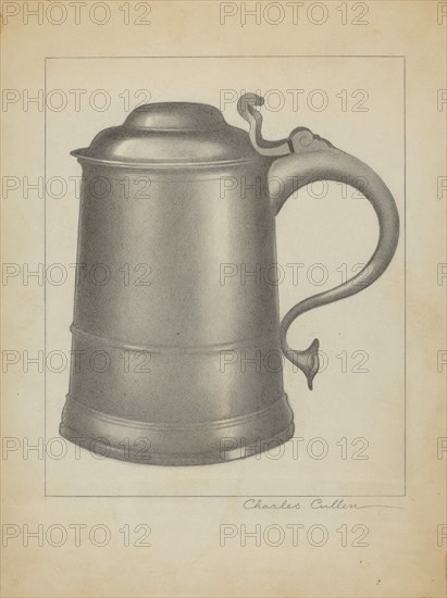 Pewter Tankard, c. 1936. Creator: Charles Cullen.