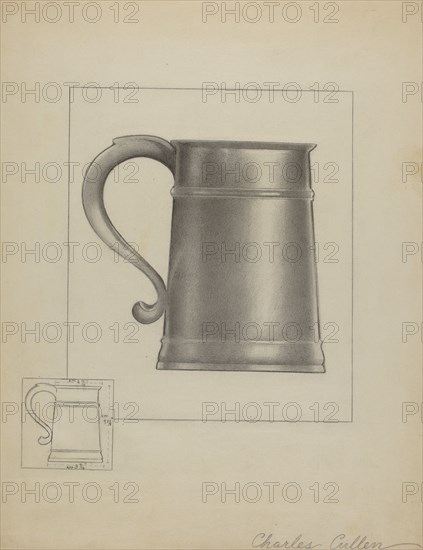 Pewter Mug, c. 1936. Creator: Charles Cullen.