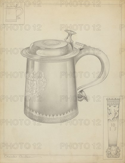 Silver Tankard, c. 1937. Creator: Charles Cullen.