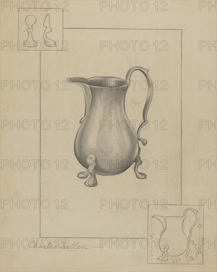 Pewter Pitcher, 1936. Creator: Charles Cullen.