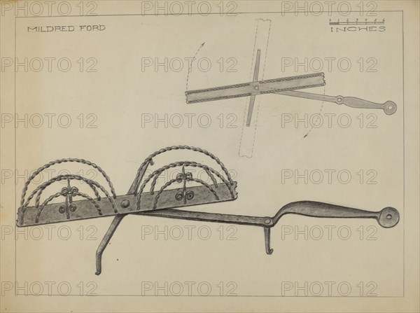 Toast Rack, c. 1936. Creator: Mildred Ford.