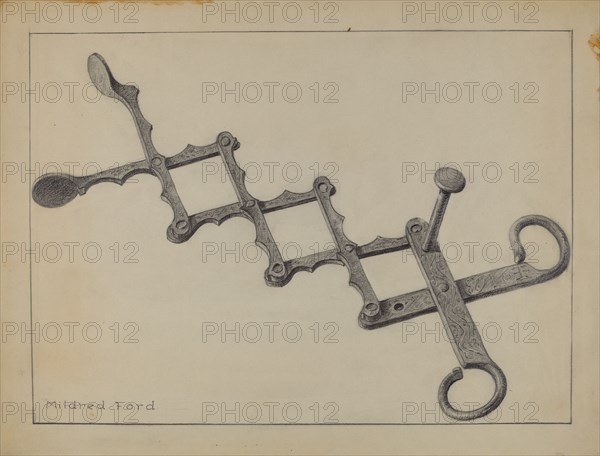 Tongs, 1935/1942. Creator: Mildred Ford.