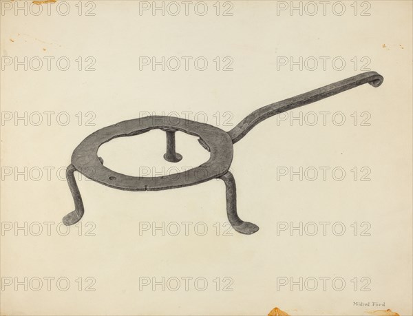 Trivet, c. 1939. Creator: Mildred Ford.