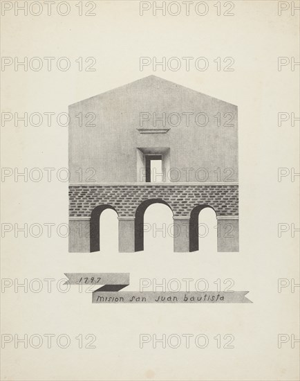 Mision San Juan Bautista, 1935/1942. Creator: James Jones.