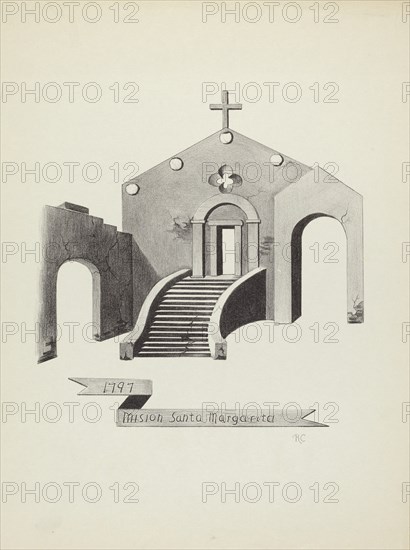 Mision Santa Margarita, 1935/1942. Creator: James Jones.