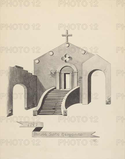 Mision Santa Margarita, 1935/1942. Creator: James Jones.