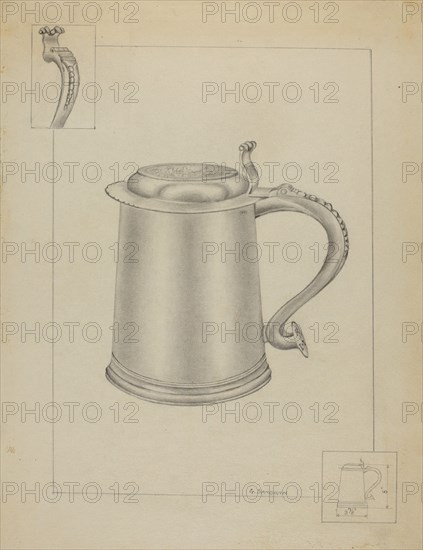 Silver Tankard, c. 1936. Creator: Gordon Sanborn.