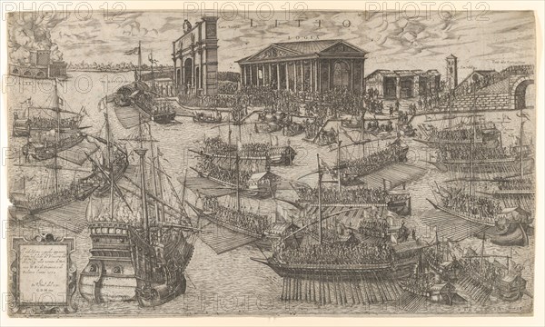 The arrival of Henri III of France at the Lido in Venice in 1574, 1591. Creator: Anon.