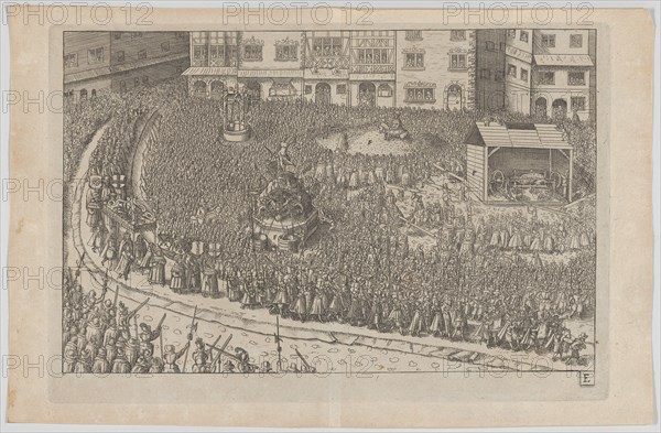 Plate E: Election and Coronation of Emperor Maximilian II, 1612., 1612. Creator: Anon.